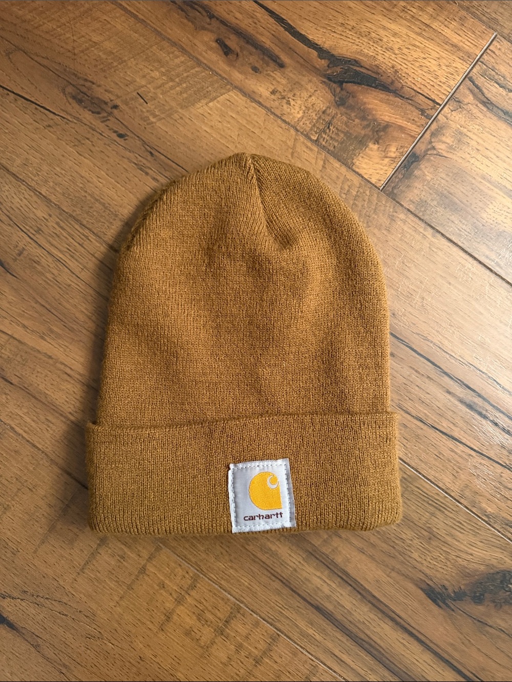 Carhartt Mustard Knit Cuffed Beanie